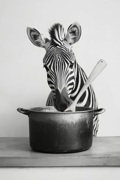 Zebra kitchen by Poster Art Shop