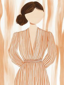 Femme en rayures