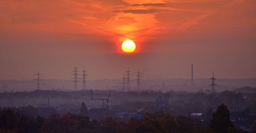 Quand le soleil se lève dans la Ruhr par Edgar Schermaul