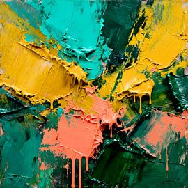 Pulse of the Canvas 2: Lebendiger skulpturaler Ausdruck von Johannas Art Creations