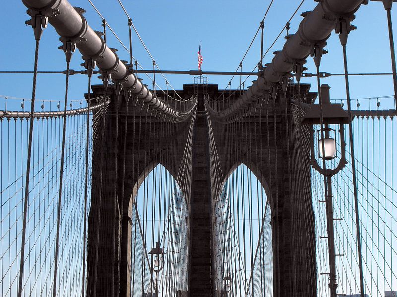  'Brooklyn Bridge - zusammengehalten mit Stahl' von Jutta Klassen