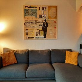 Customer photo: I LIKE IT HERE by db Waterman, on canvas