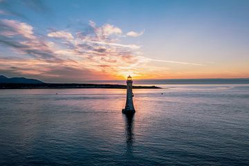 Green Castle Lighthouse in Carlingford, Ierland