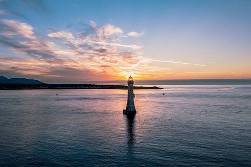 Green Castle Lighthouse in Carlingford, Ireland