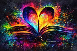 Heart Shaped Pages of Colour by ButterflyPix