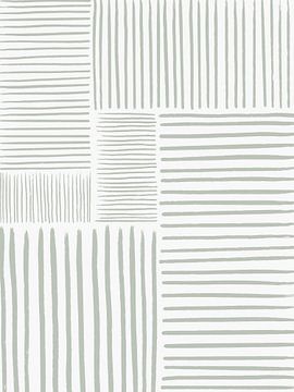 Minimal Lines NO.2 | Salbei Grün von Bohomadic Studio