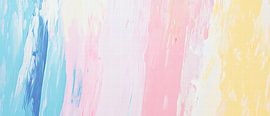 Pastel-coloured stripe pattern - Softness by Poster Art Shop
