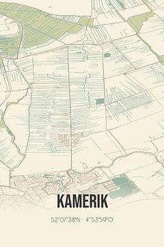 Vintage landkaart van Kamerik (Utrecht) van Rezona