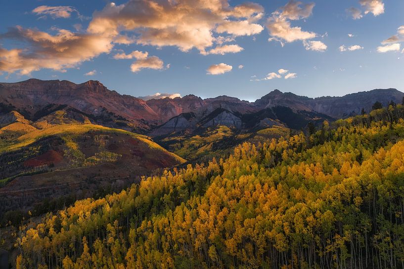 Farbenfrohe Berge von Telluride von Martin Podt