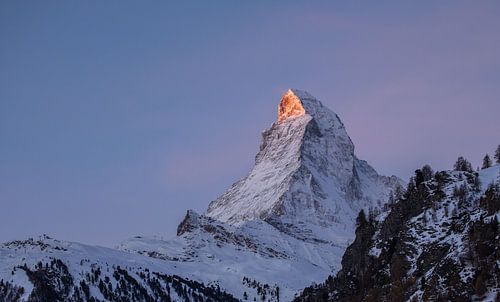 De Matterhorn bij eerste daglicht