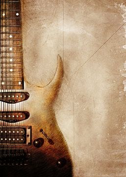 Gitarre Musik Kunst #Gitarre von JBJart Justyna Jaszke
