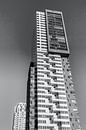 Montevideo een torenflat in Rotterdam in zwart wit van W J Kok thumbnail