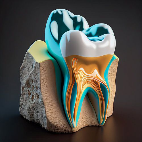 Illustration de dent en 3d