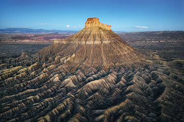 La butte avant le lever du soleil sur Martin Podt