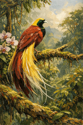 Paradiesvogel aus Papua