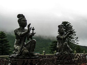 Statues at Buddha statue Hong Kong sur STEVEN VAN DER GEEST