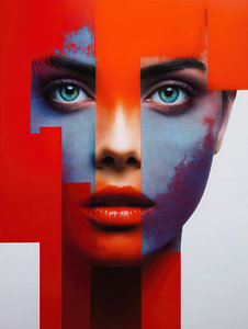 Fragmentierte Vision – Pop-Art trifft Geometrie