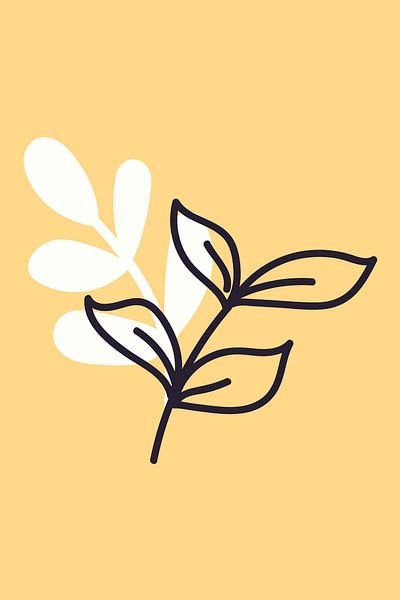 Yellow Ferns Joys Illustration by ComfortQ