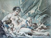 Liefde vraagt Venus om zijn wapens terug te geven, Louis-Marin Bonnet, 1768 van Atelier Liesjes thumbnail