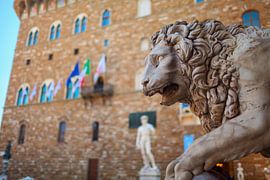 Skulptur eines Medici-Löwen von Yevgen Belich