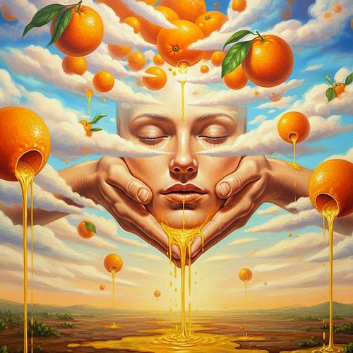 De stroom van gouden kalmte