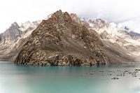 Lac Azure Attabad Nord du Pakistan