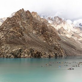 Azure Lake Attabad North Pakistan by Marion Raaijmakers