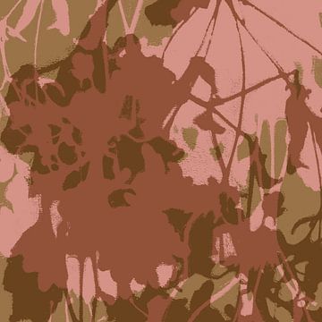 Romantische botanische Kunst in Retro-Farben von Abstrakte minimalistische Kunst