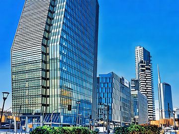 Porta Nuova District in Milan Italy by Sergio Pazzano
