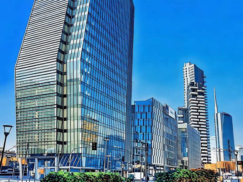 Quartier de Porta Nuova à Milan Italie par Sergio Pazzano