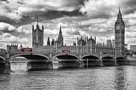 Houses of Parliament & Red Buses van Melanie Viola thumbnail