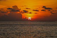 Amazing sunset at Maldives