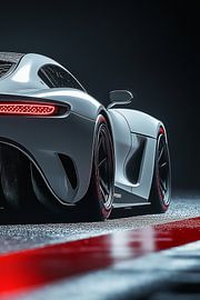 Silberner Stealth Aston Martin von John Dan