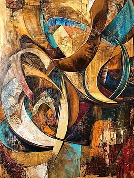 Abstract van Abstract Schilderij