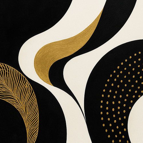 Abstract black & gold 2