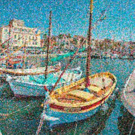 Pleasure port for with historic sailboats, Sanary-sur-Mer, Var, France