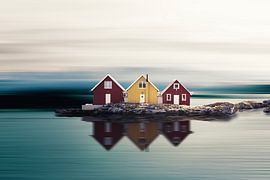 Three little houses van Marianne Binnenmars