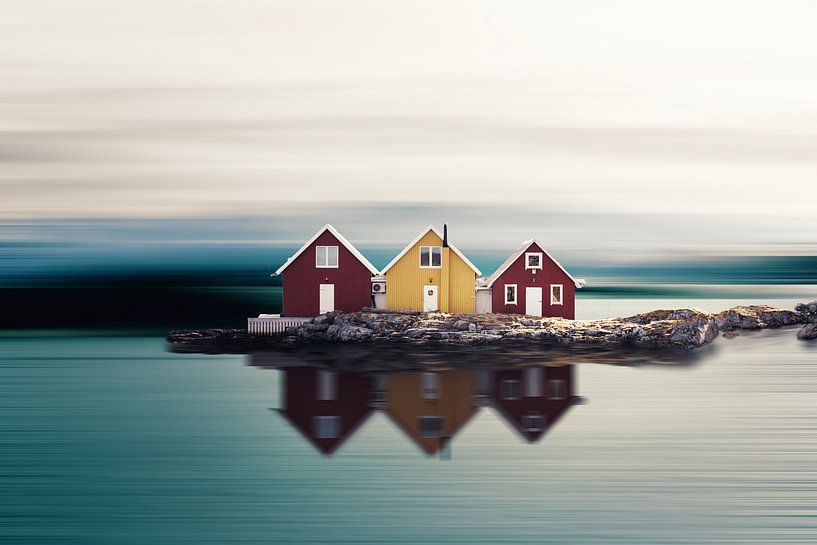 Three little houses by Marianne Binnenmars