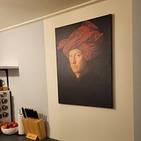 Kundenfoto: Jan Van Eyck - Porträt eines Mannes, auf leinwand