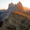 Dromerige zonsopgang boven de Seceda bergtop van Jiri Viehmann