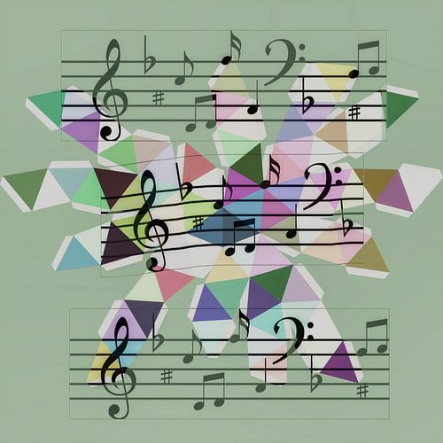 Geometrische vormen met noten