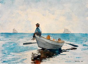 Boys in a Dory (1880) by Winslow Homer van Studio POPPY