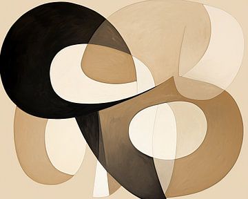 Harmony | Abstract Earth tones by Abstract Schilderij