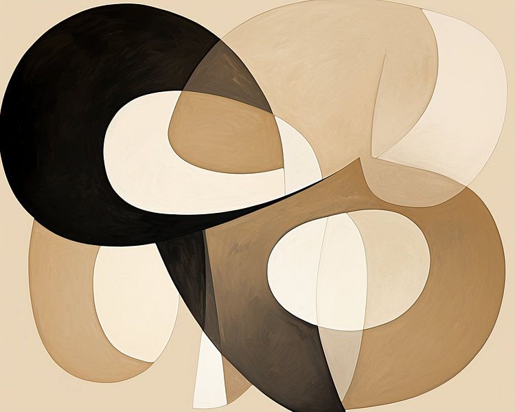 Harmonie | Abstract Aardetinten van Abstract Schilderij