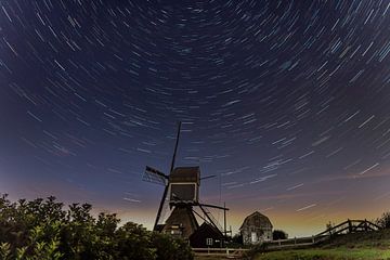 Lighttrail - Gere Mill - Der blaue Rocker von Frank Smit Fotografie