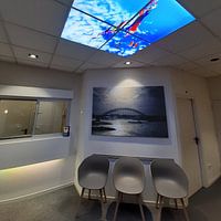 Klantfoto: Waal bij Nijmegen van Henk Kersten, op canvas