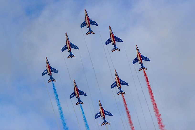 La Patrouille de France en action pendant AIR14. par Jaap van den Berg