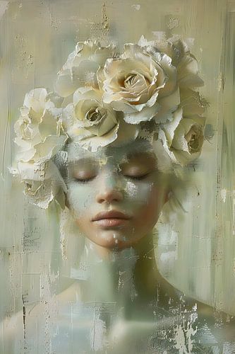 Blumen Frau Porträt