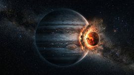 Planetenkollision von Markus Gann