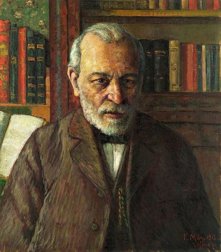Konrad Mägi - Portrait of the poet Friedrich Kuhlbars (1915)